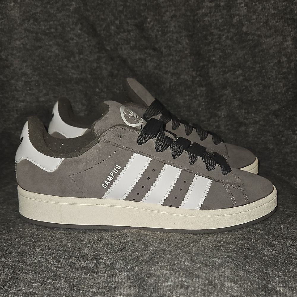 EUC Adidas Campus Brown and White Sneakers. Worn Once